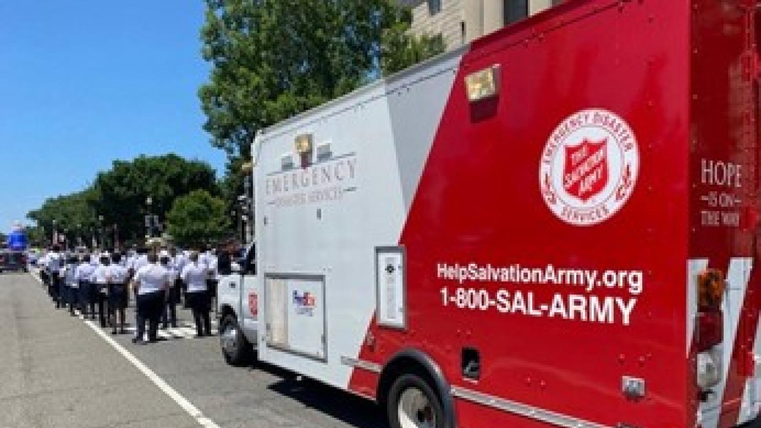 Salvation Army uses canteen trucks to serve communities around the